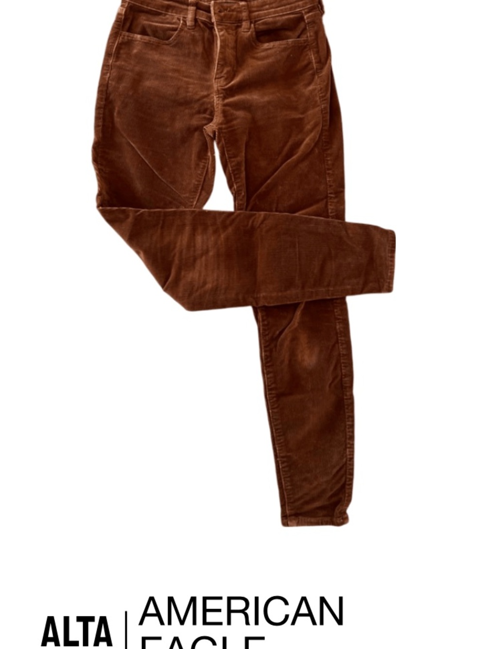 American Eagle Outfitters Rust Corduroy Skinny Pants